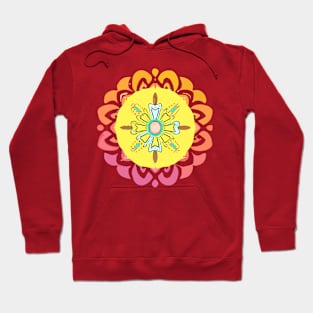 mandala Clamber drawingmandala Flutter stuffed Hoodie